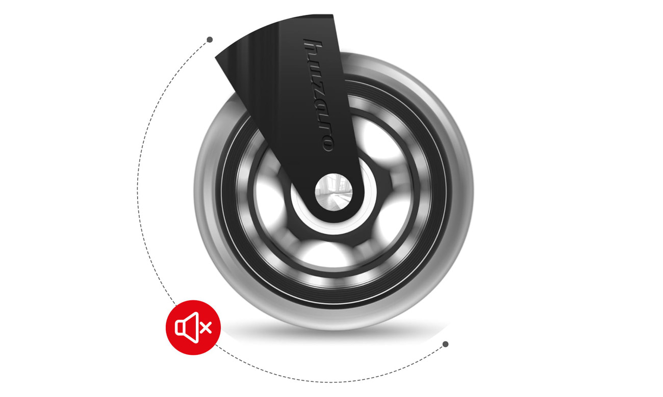 Rollen für Stuhl Huzaro 2.0 Black