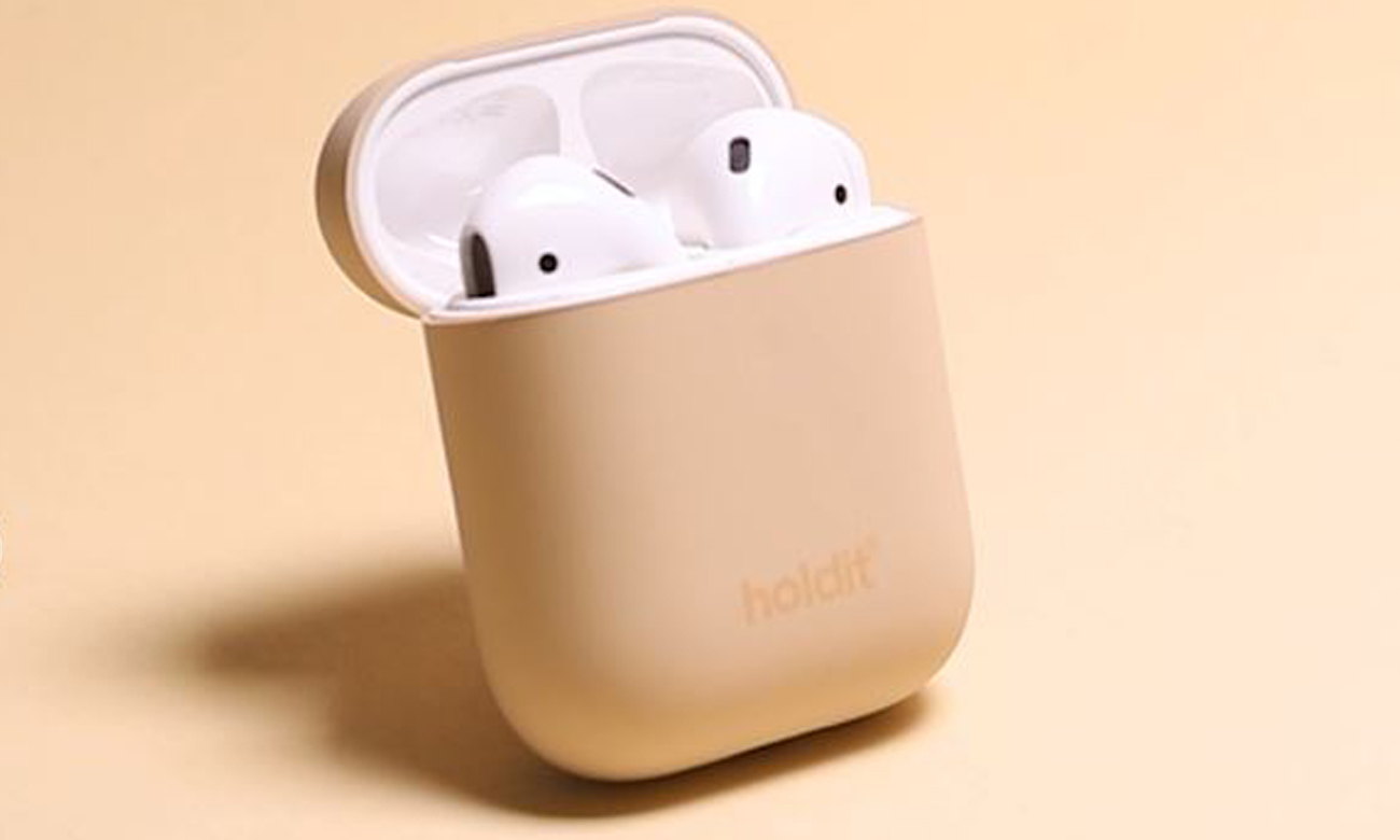 Holdit Silicone Case AirPods dopasowanie
