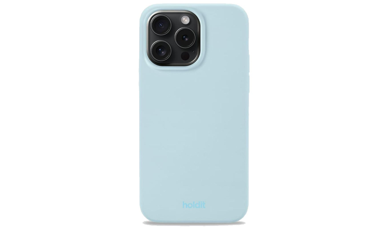 Etui Holdit Silicone Case iPhone 15 Pro Max Mineral Blue