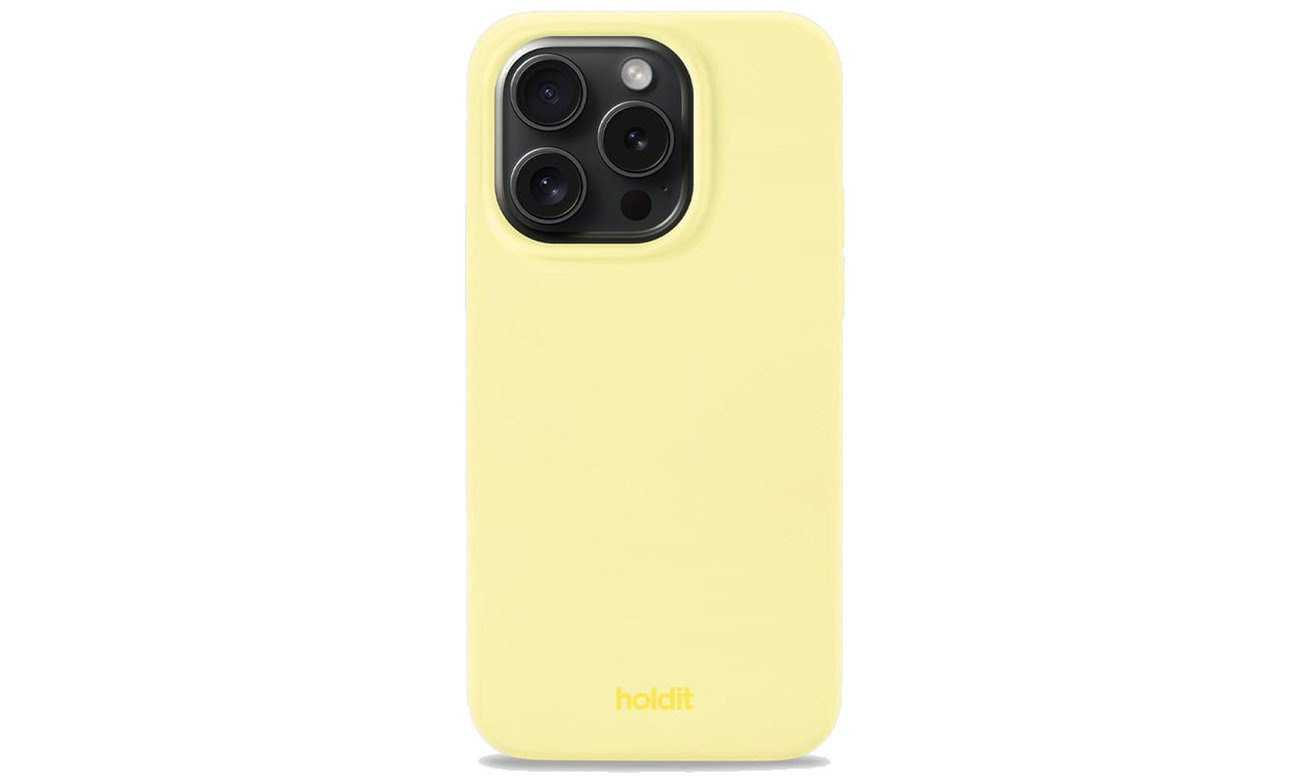 Etui Holdit Silicone Case iPhone 15 Pro Lemonade
