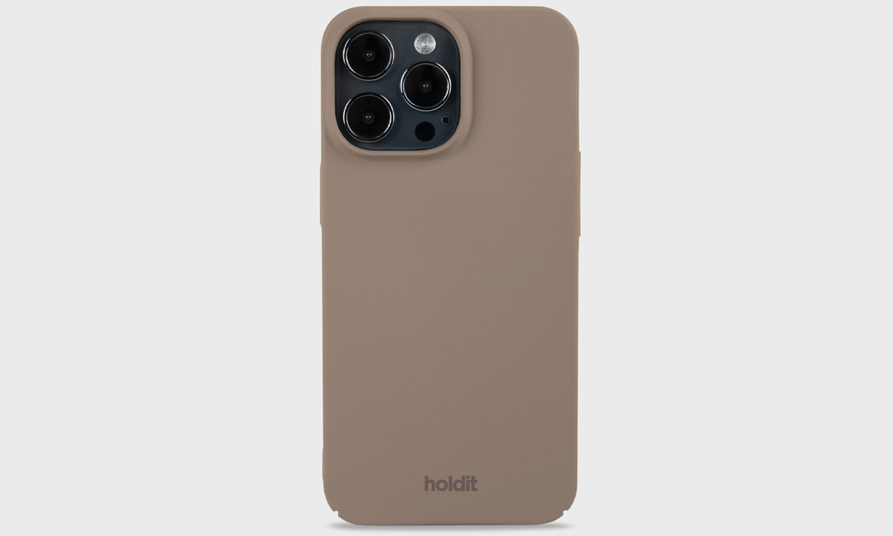 Holdit Slim Case für iPhone 14 Pro Mocha Brown