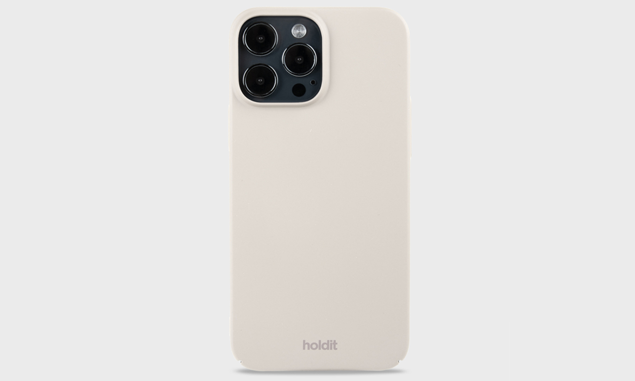 Holdit Slim Case für iPhone 14 Pro Max Light Beige