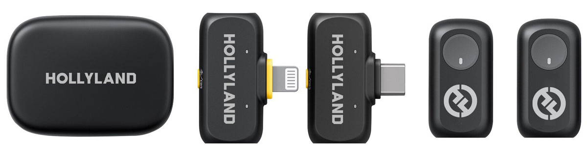 Zubehörset Hollyland Lark A1 Combo Space Gray - Inhalt