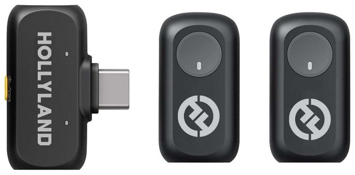 Zubehörset Hollyland Lark A1 Mini Duo USB-C - Inhalt