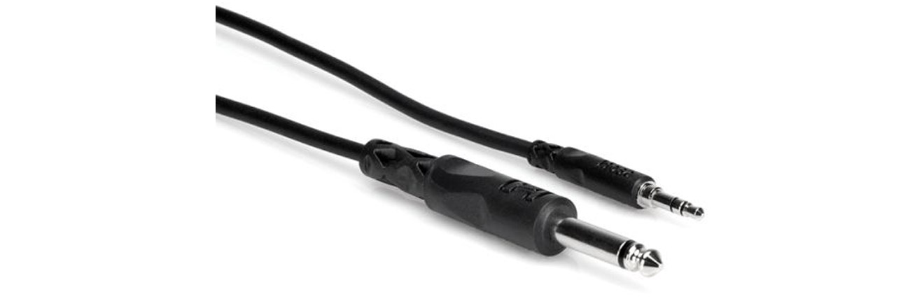 Kabel Hosa TS 6,35mm – TRS 3,5mm, 0,91 m