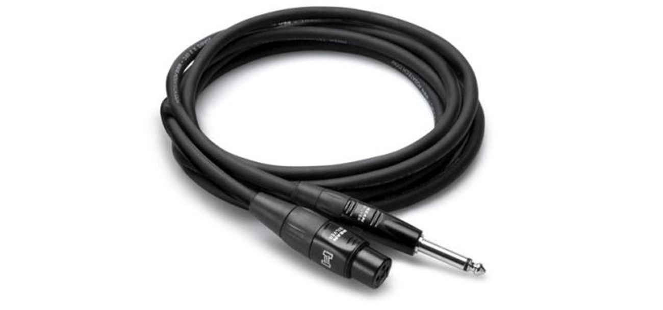 Hosa PRO XLRf Mikrofonkabel – TS, 1.5m