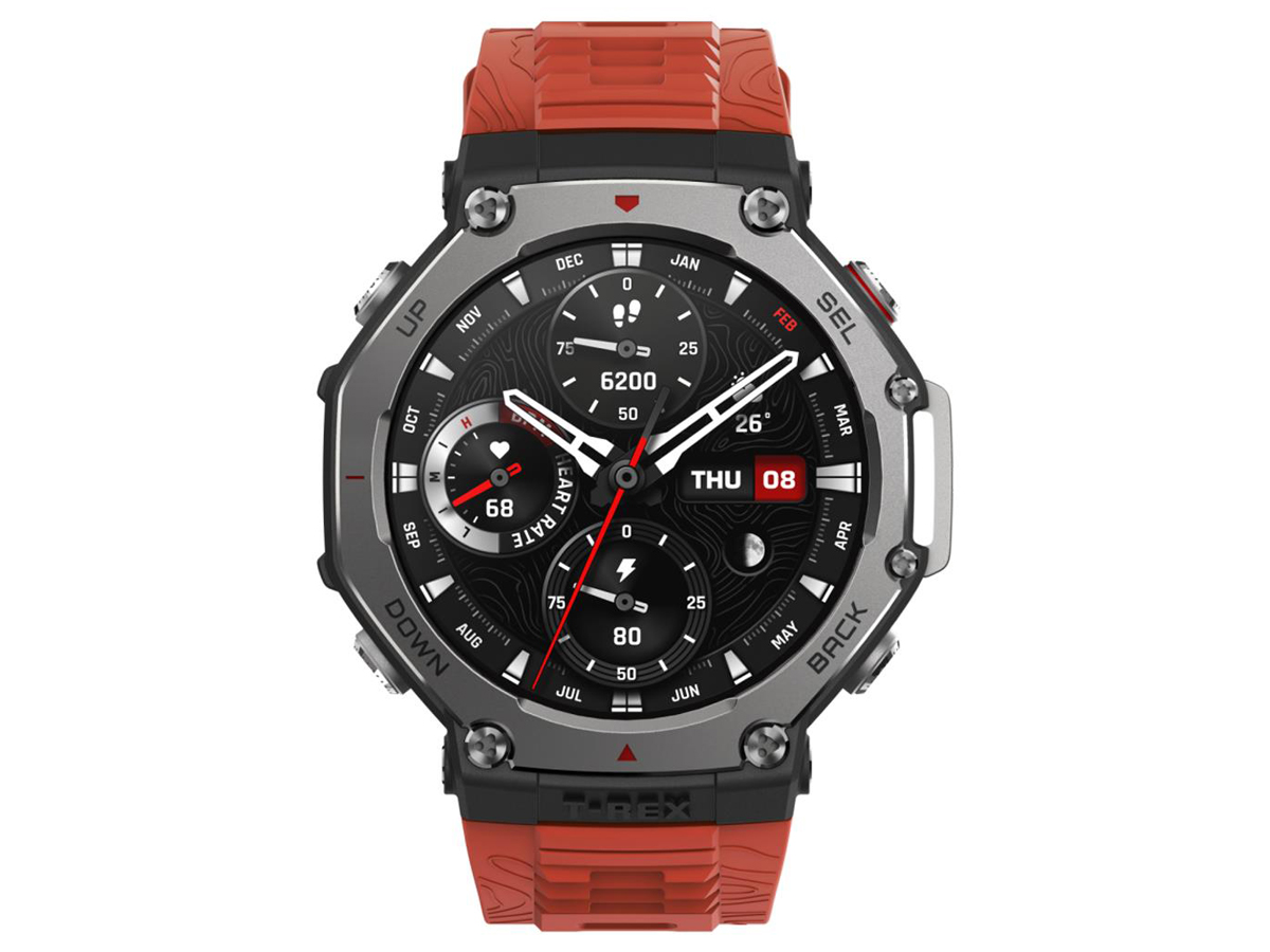 Smartwatch Huami Amazfit T-Rex 3 Lava Black - Frontansicht