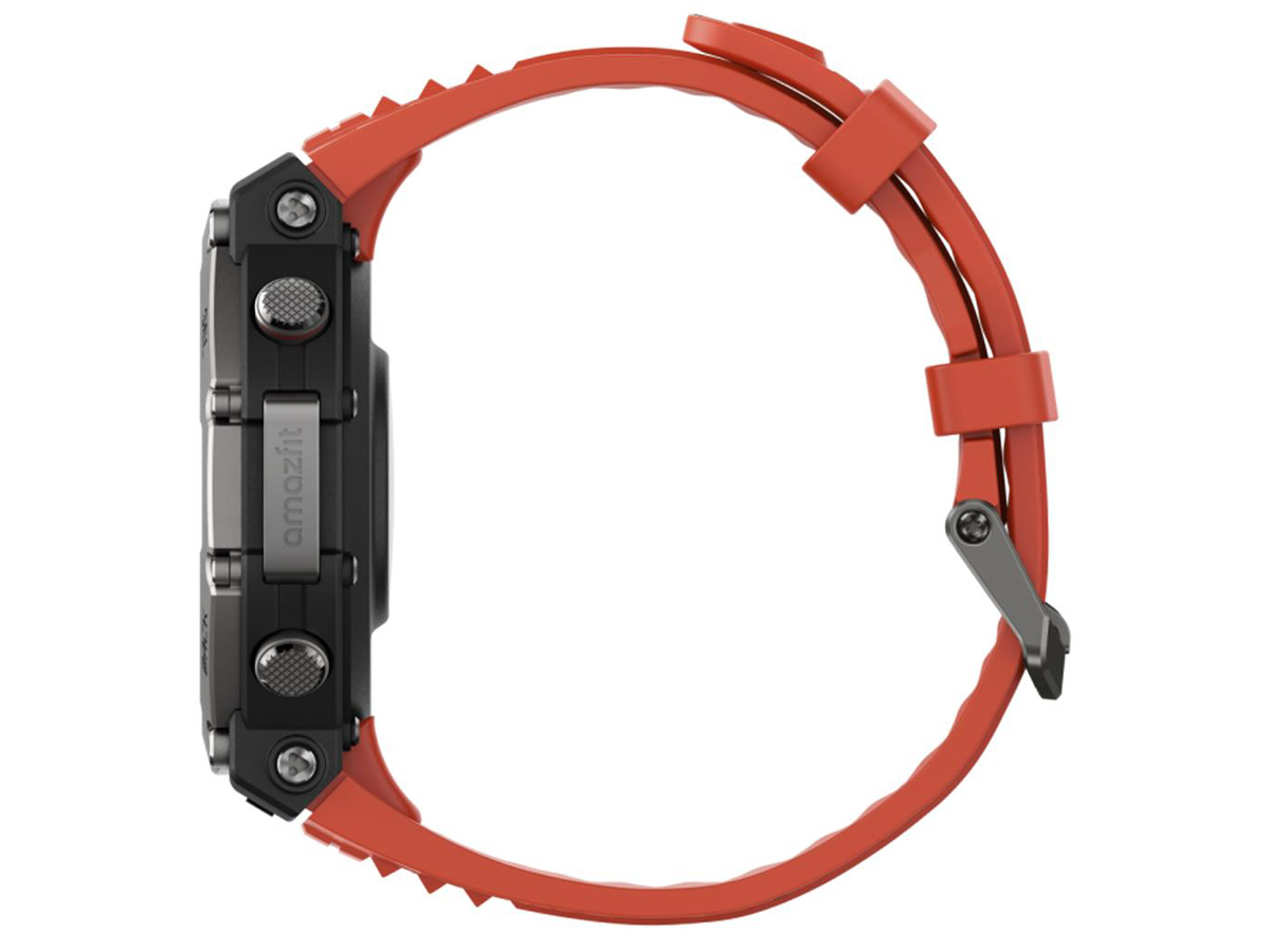 Smartwatch Huami Amazfit T-Rex 3 Lava Black - Seitenansicht