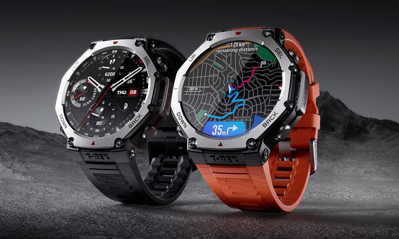 Smartwatch Huami Amazfit T-Rex 3 - Darstellung - beide Farben