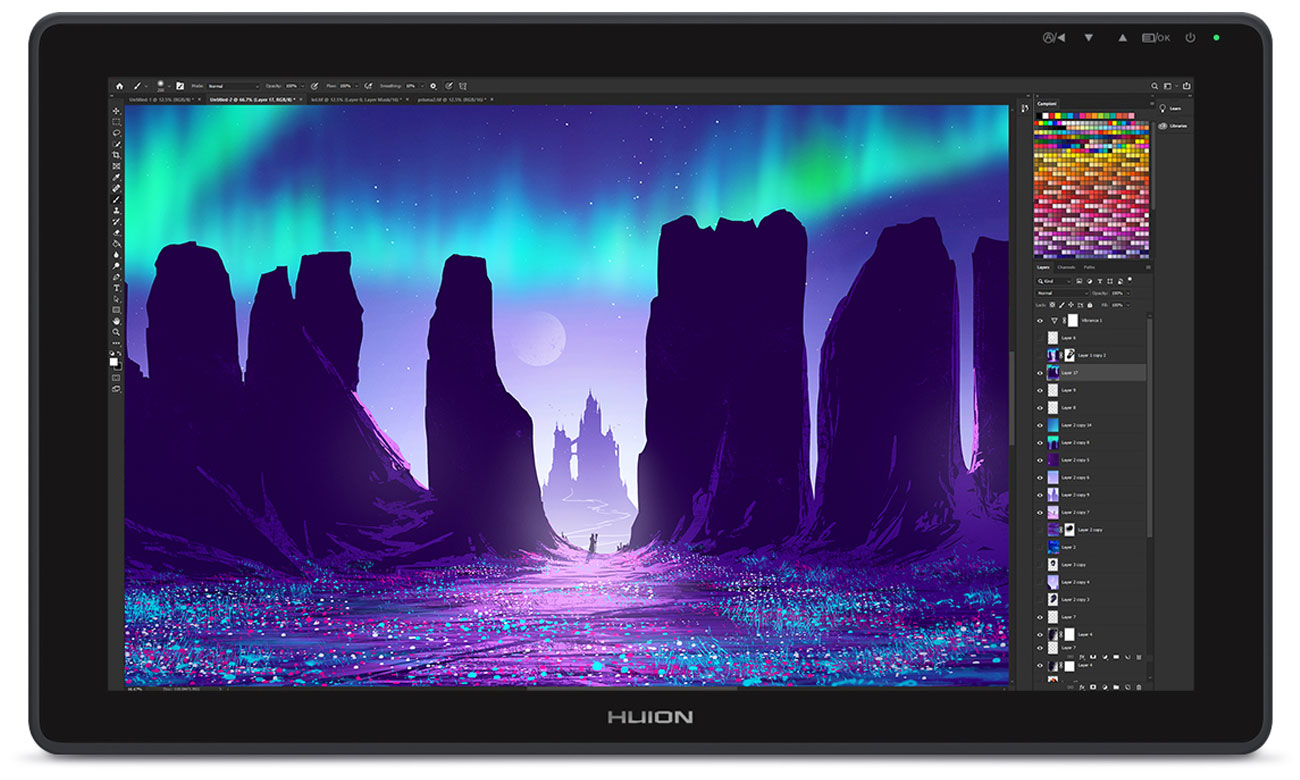 Lebendige Farben, scharfes und klares Bild