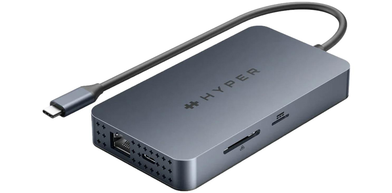 HyperDrive Duel HDMI 10-in-1 Travel Dock for M1 MacBook wygląd
