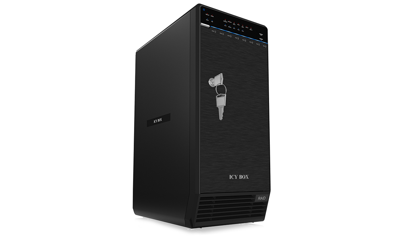 ICY BOX Festplattengehäuse - 8x 3,5 SATA I/II/III