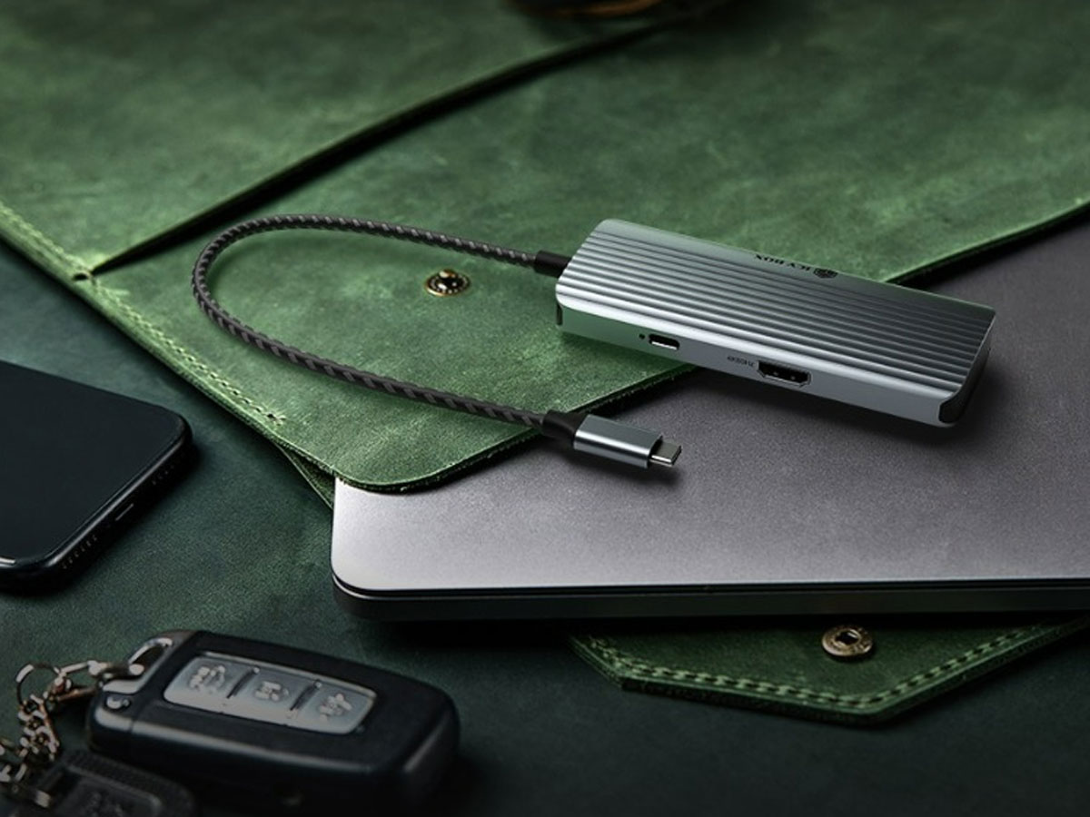 ICY BOX USB-C 6-in-1 Dockingstation - 1 Monitor, PD 100W