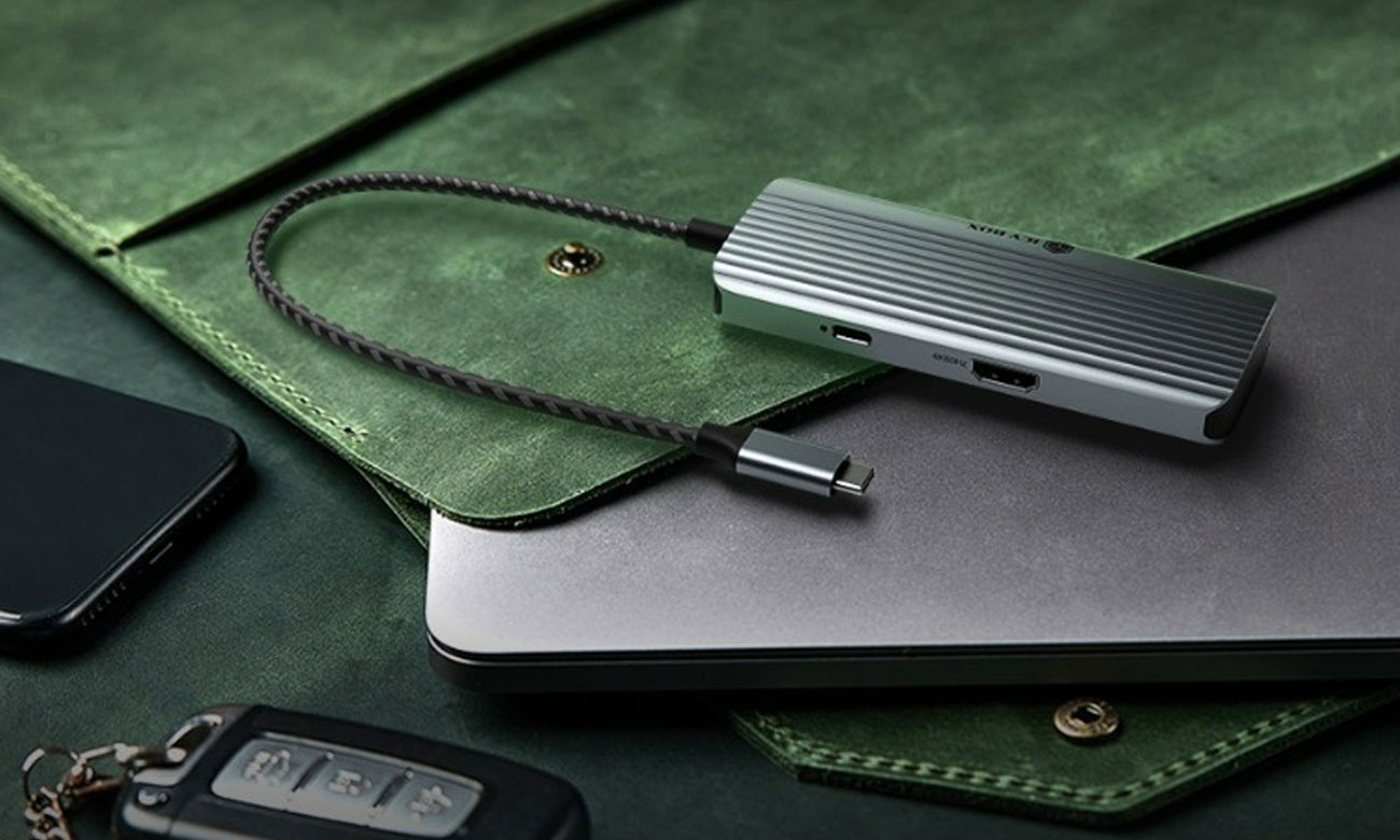 ICY BOX USB-C 6-in-1 Dockingstation - 1 Monitor, PD 100W