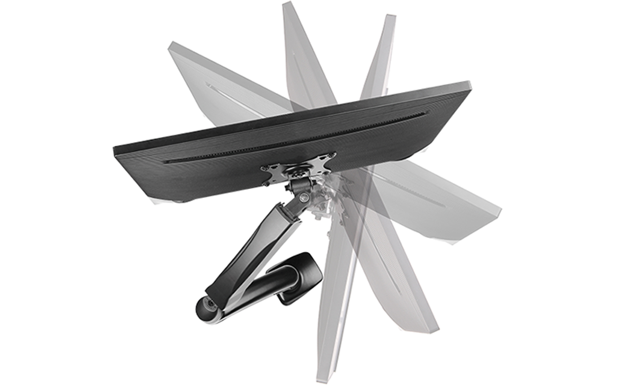 Tischhalterung für einen Monitor bis 27'' ICY BOX IB-MS303-T - Gesamtansicht