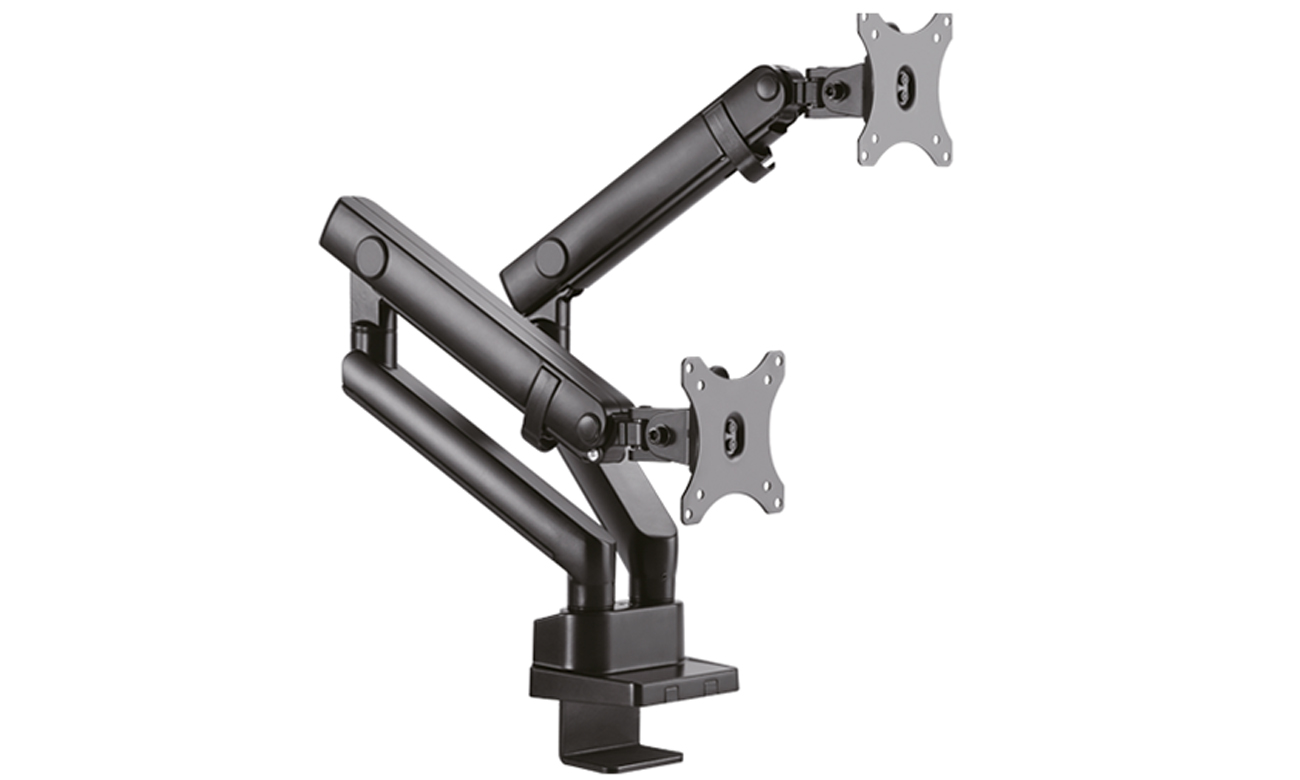 Uchwyt biurkowy na dwa monitory do 32'' ICY BOX IB-MS314-T - Widok ogólny