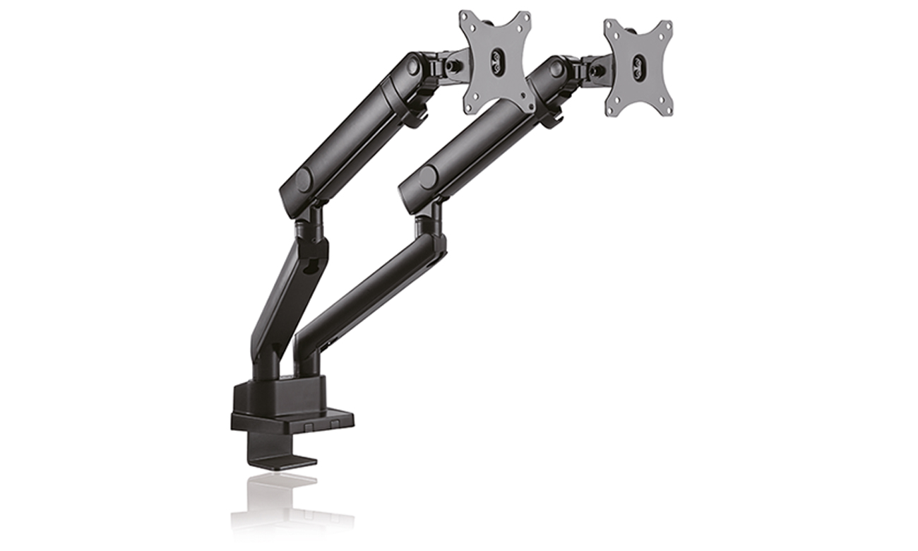 Uchwyt biurkowy na dwa monitory do 32'' ICY BOX IB-MS314-T - Widok ogólny