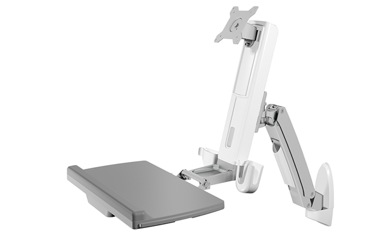 Wandhalterung für Monitor (bis 24'') und Tastatur ICY BOX IB-MS600-W - Seitenansicht