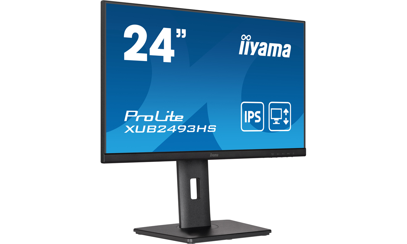 iiyama Prolite XUB2493HS-B5 widok z przodu pod kątem