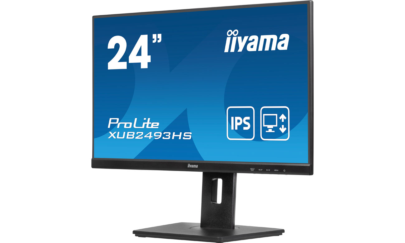 iiyama Prolite XUB2493HS-B6 Ansicht von vorne im Winkel