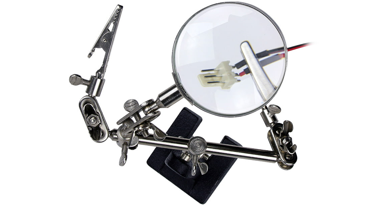 In Line Lötstation mit Lupe