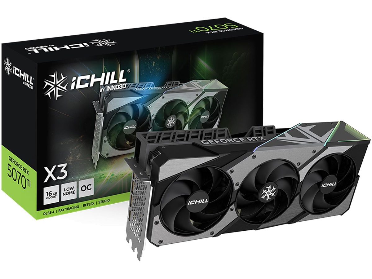 Karte graficzna INNO3D GeForce RTX 5070 Ti iChill X3 16GB