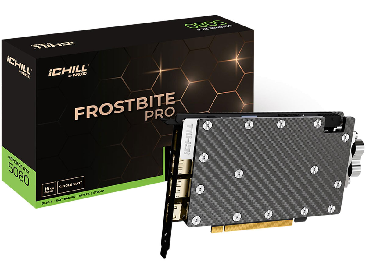 Grafikkarte INNO3D GeForce RTX 5080 iChill Frostbite Pro 16GB GDDR7 DLSS4