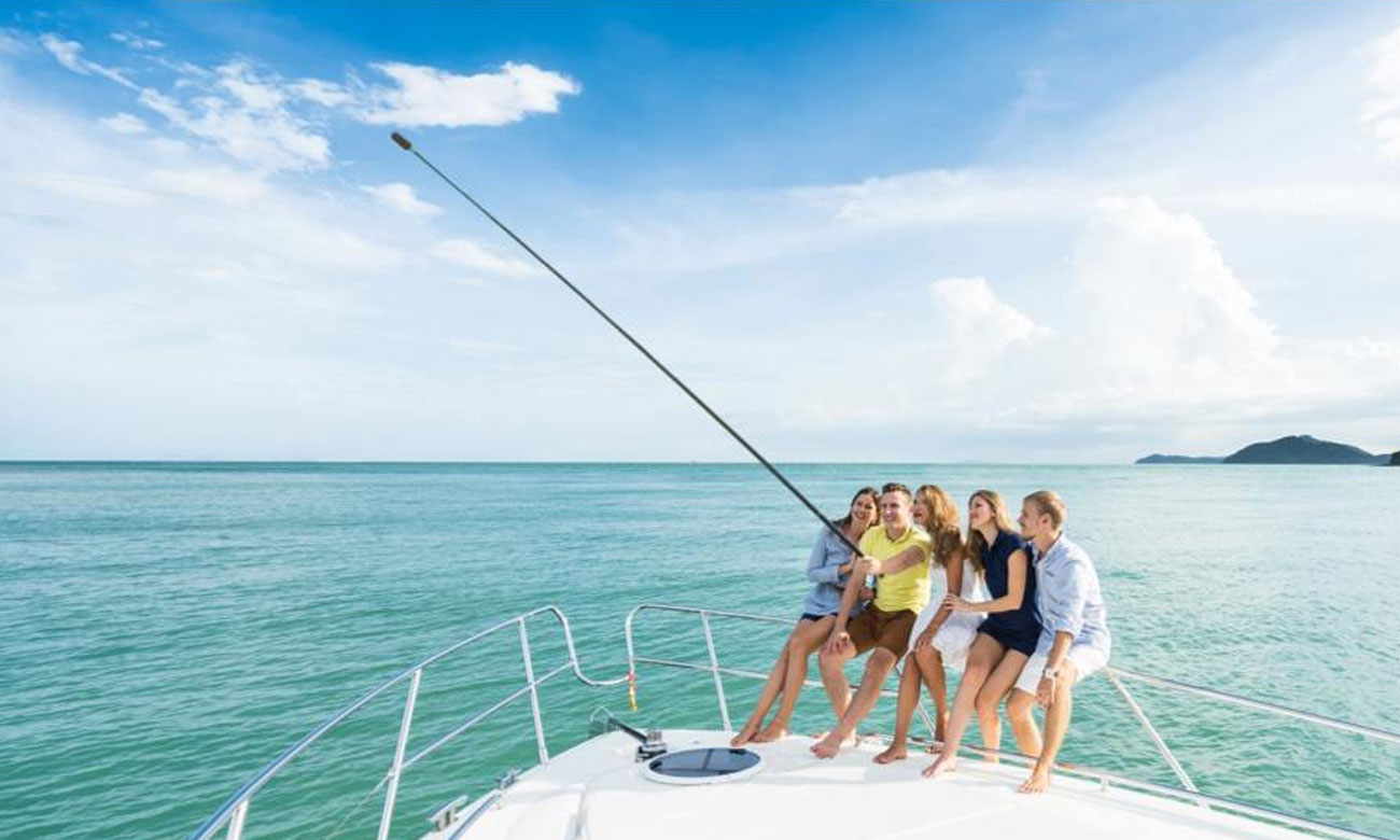 Effekt des unsichtbaren Selfie-Sticks