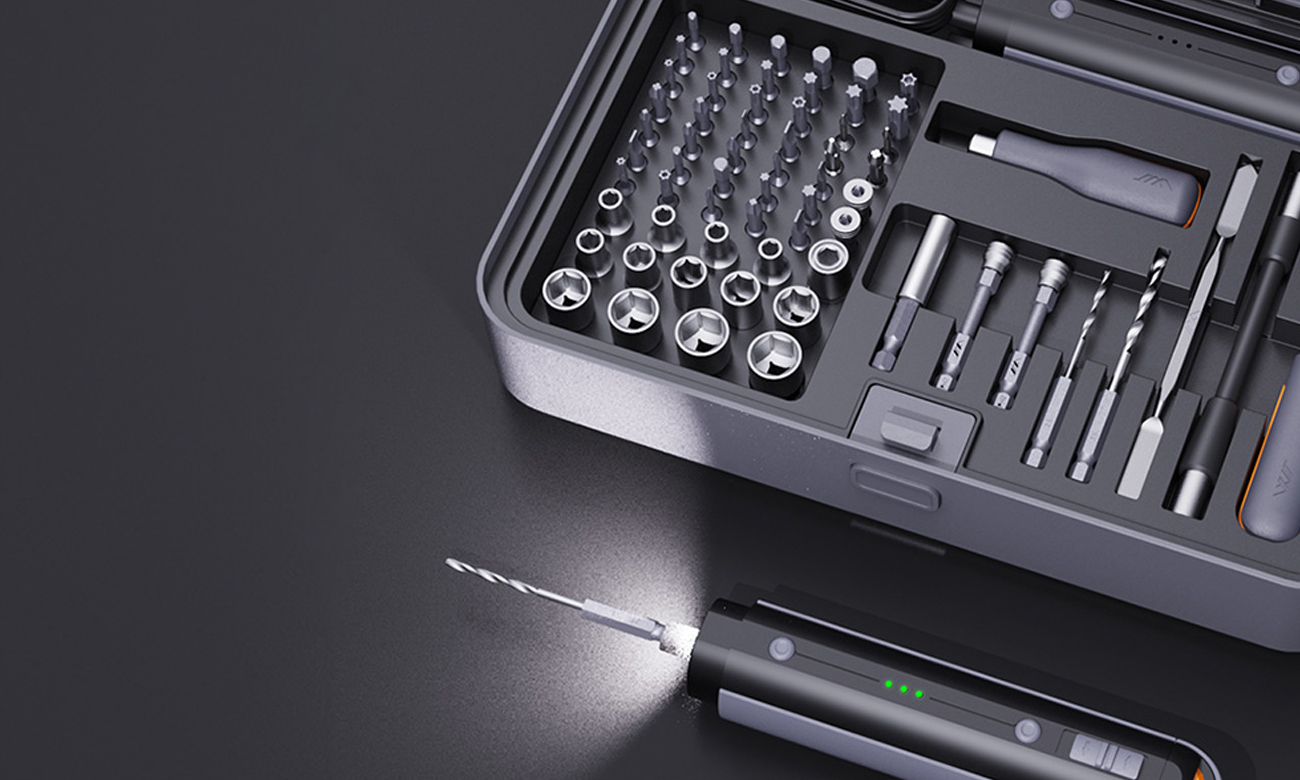 Zestaw Jimi Home Wkrętak Elektryczny i Klucz Grzechotkowy X1-I skład zestawu