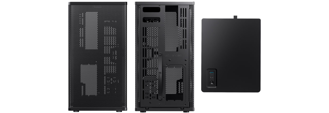 Jonsbo VR3 Schwarz Vorderseite, Rückseite, Oberseite