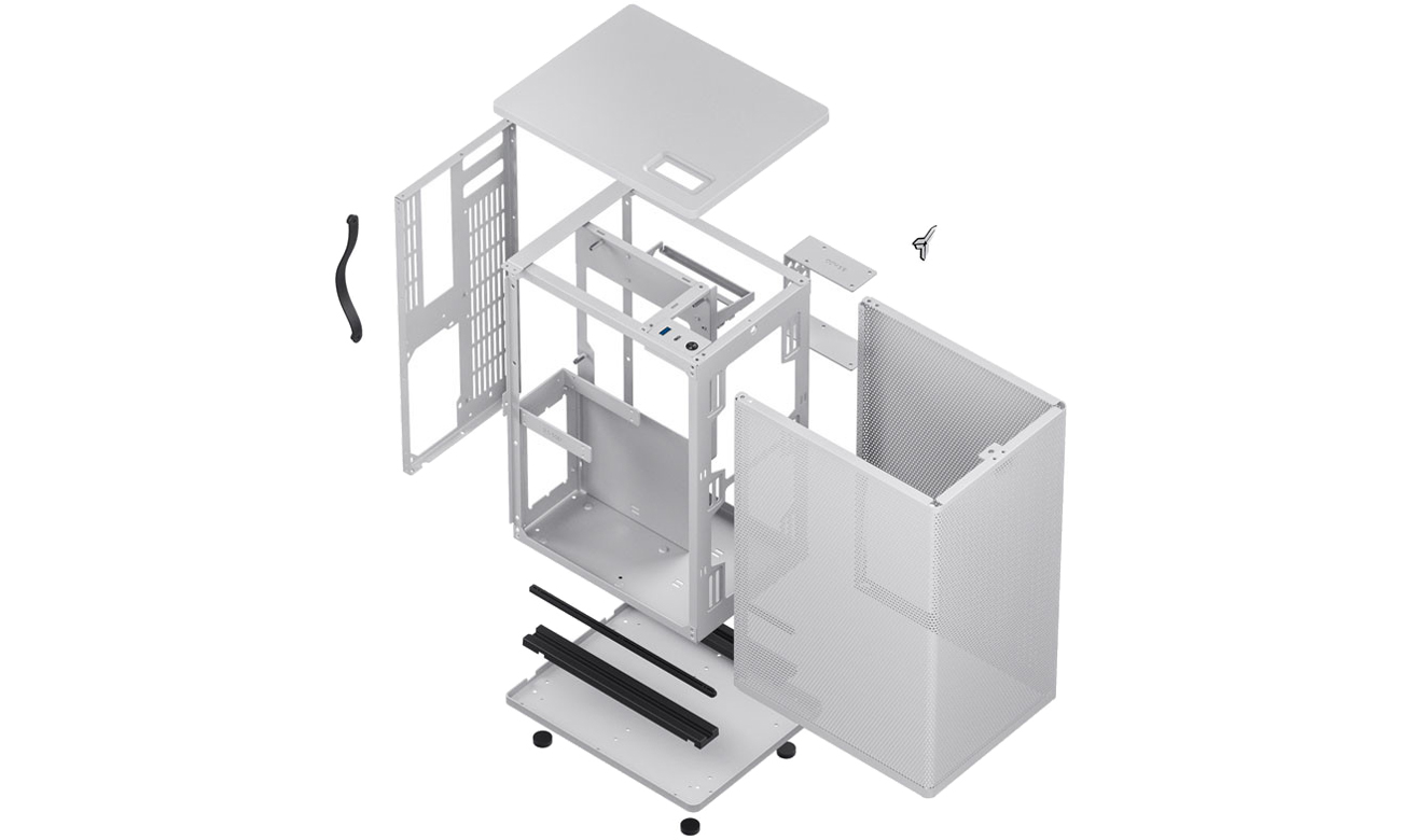 Jonsbo VR3 White wnętrze obudowy