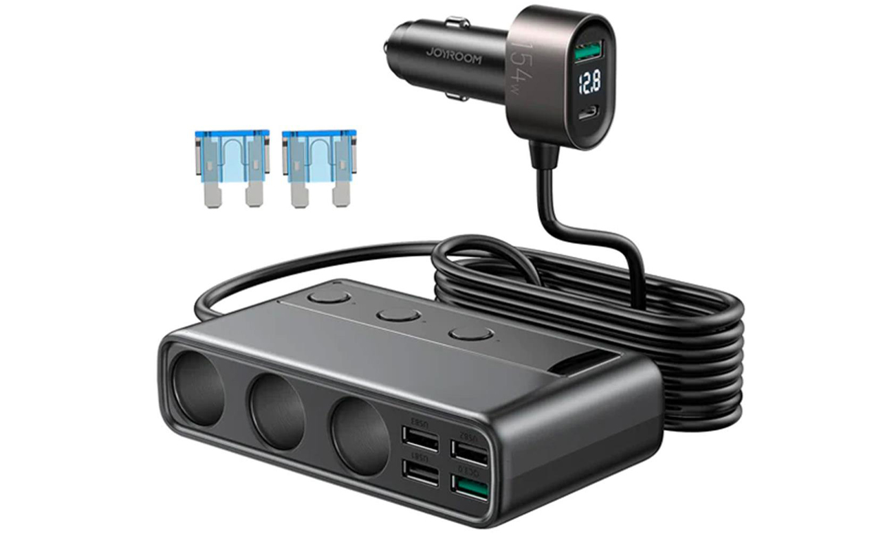 JoyRoom 9-in-1 Autoladegerät für Laptop 154W