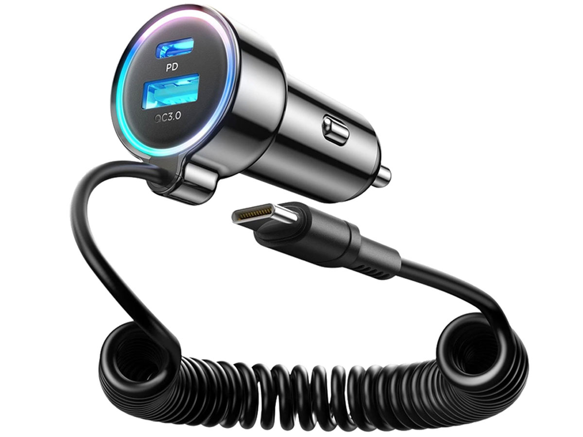 JoyRoom Autolader 3-in-1 Joyroom JR-CL07 72W mit USB-C-Kabel