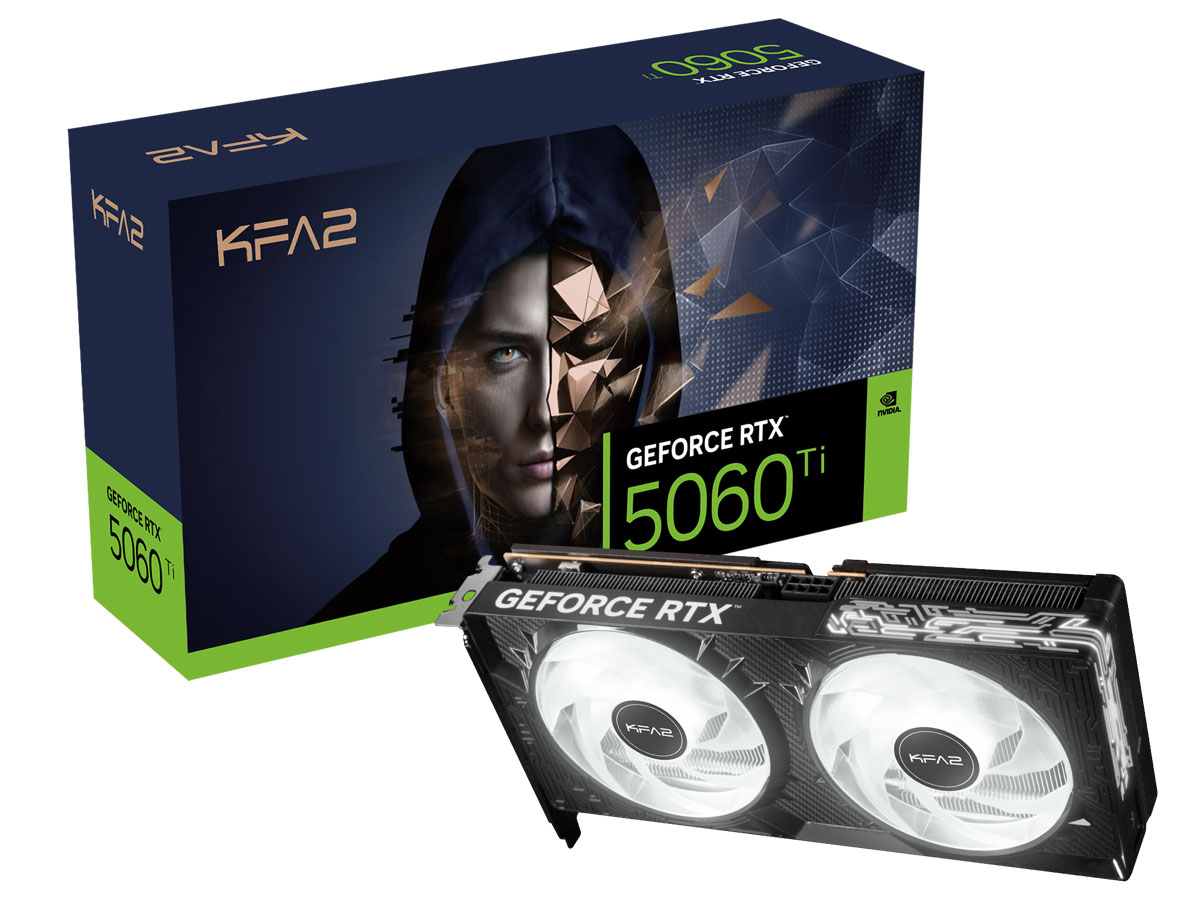 KFA2 GeForce RTX 5060 Ti 1-Click OC 16GB GDDR7 DLSS4