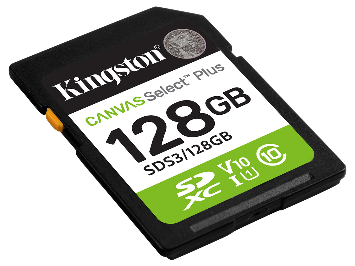Karte Speicher SD Kingston Canvas Select Plus Gen3 128 GB - Gesamtansicht