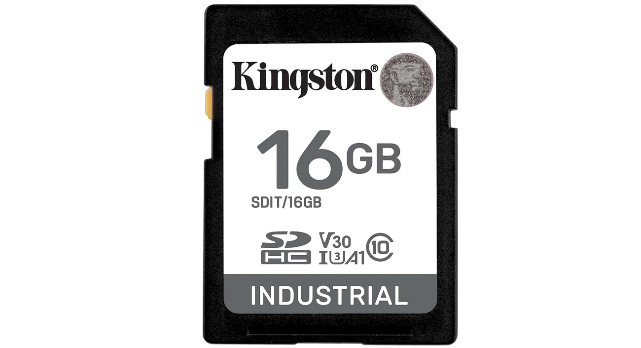 Kingston 16GB SDHC Industrial UHS-I U3 V30 A1 pSLC Speicherkarte