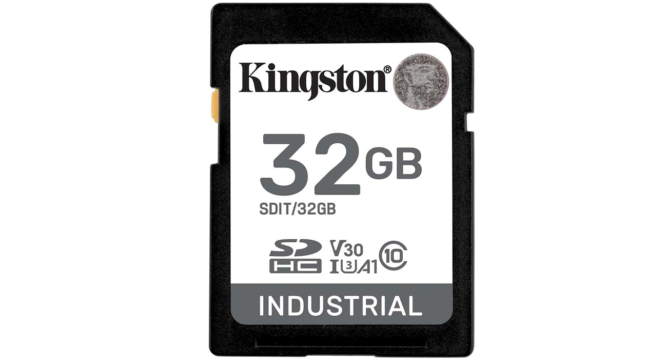 Kingston 32GB SDHC Industrial UHS-I U3 V30 A1 pSLC Speicherkarte