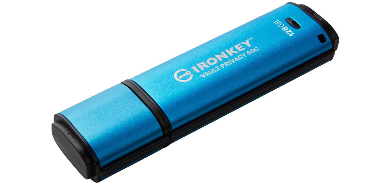 Pendrive Kingston 128GB IronKey Vault Privacy 50C AES-256 FIPS 197 USB-C