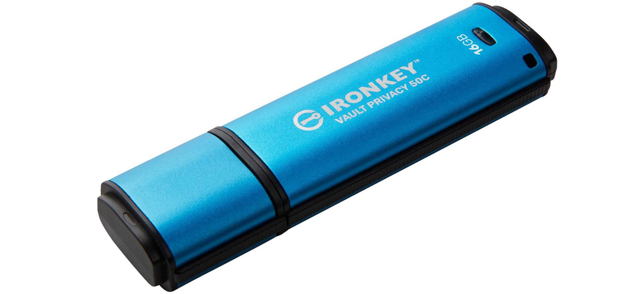 Pendrive Kingston 8GB IronKey Vault Privacy 50C AES-256 FIPS 197 USB-C