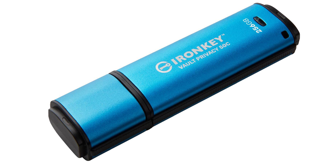 Pendrive Kingston 256GB IronKey Vault Privacy 50C AES-256 FIPS 197 USB-C