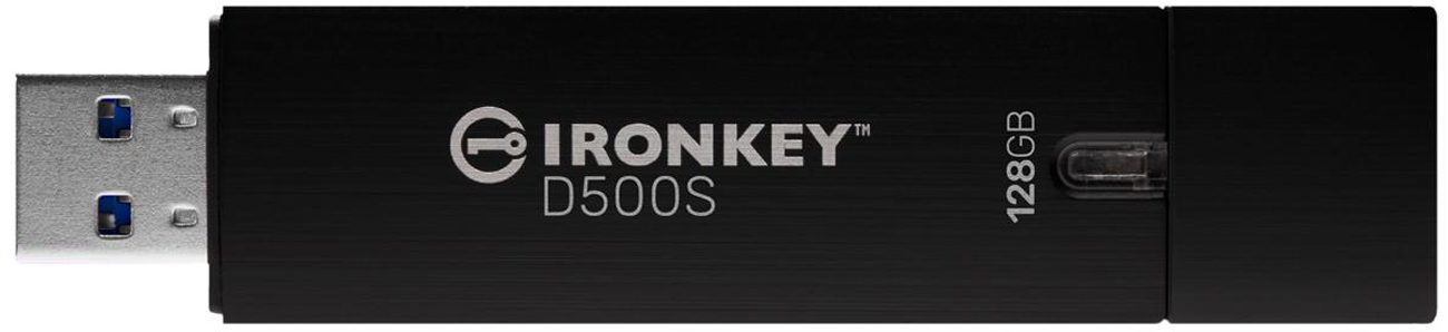 Pendrive Kingston IronKey D500S AES 256 128 GB - Widok od przodu