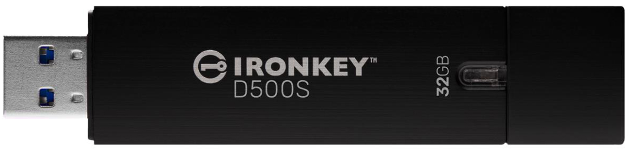 Pendrive Kingston IronKey D500S AES 256 32 GB - Widok od przodu