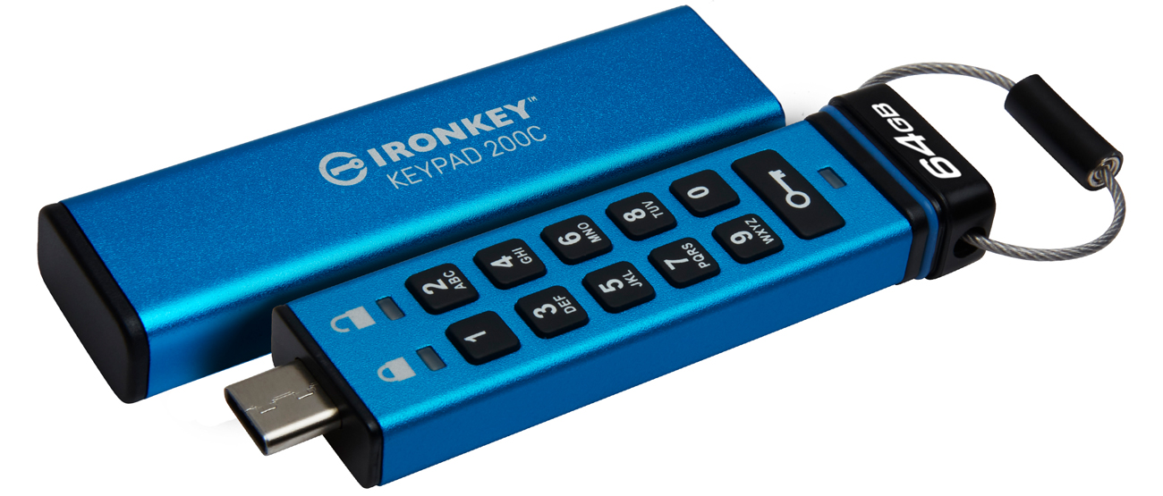 Pendrive Kingston IronKey Keypad 200C 64GB