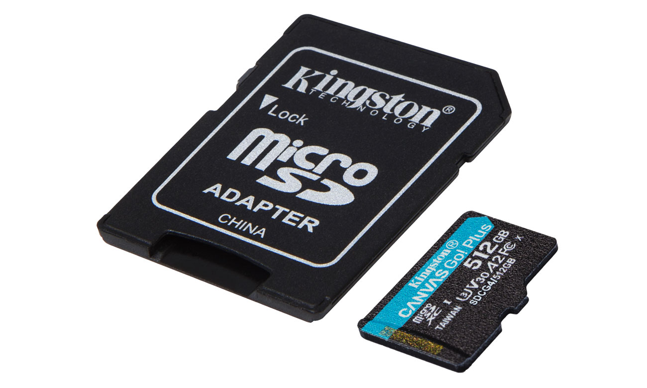 Kingston 512GB microSDXC Canvas Go! Plus Gen4 200MB/s A2 U3 V30