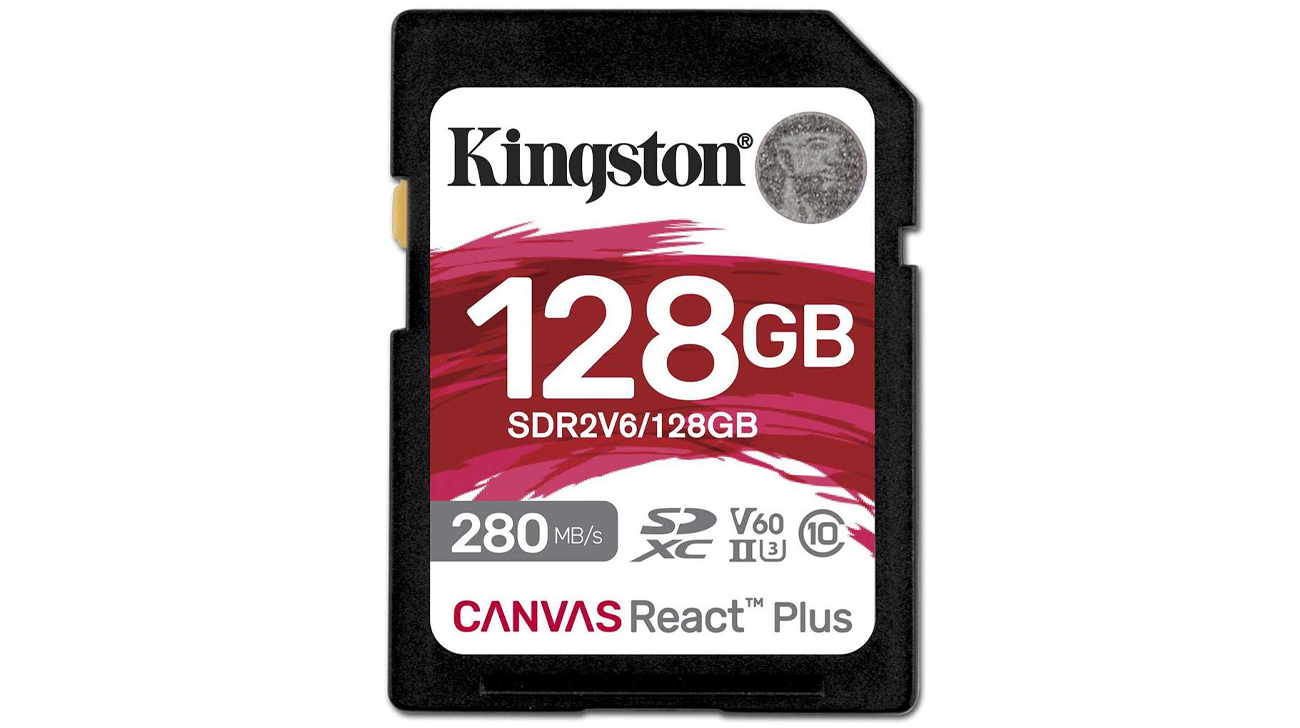 Kingston 128 GB SDXC Canvas React Plus UHS-II V60 4K Speicherkarte