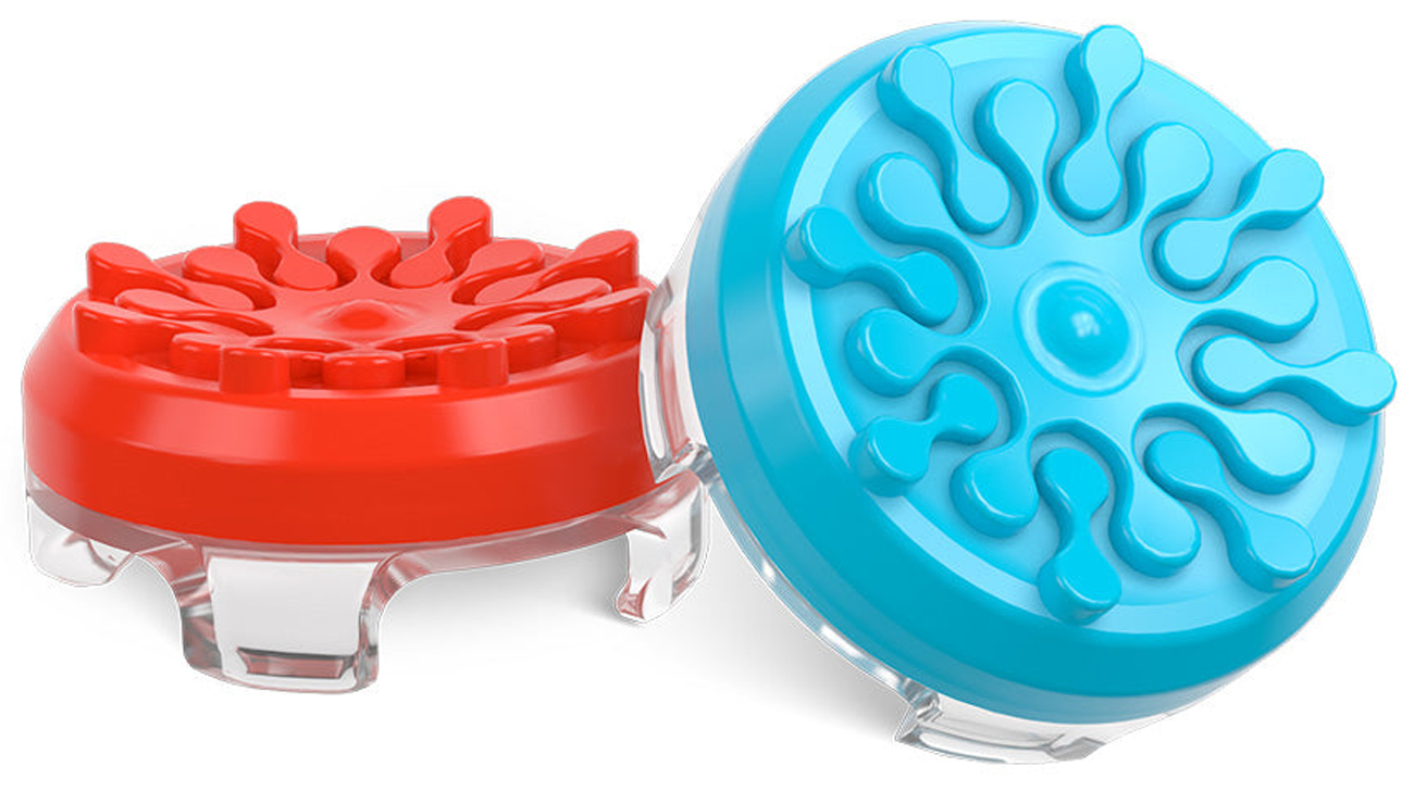 Kontrollfreek Splash Red Blue Aufsätze für Joy-Con - Allgemeine Ansicht