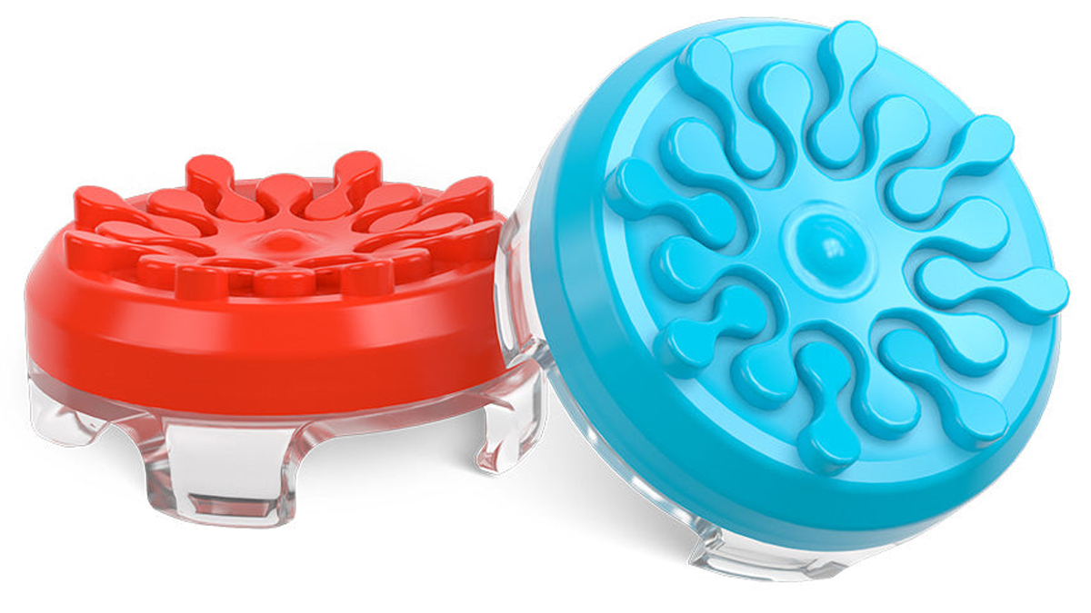 Kontrollfreek Splash Red Blue Aufsätze für Joy-Con - Allgemeine Ansicht