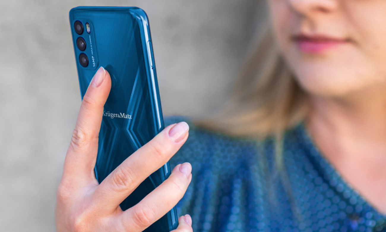 Kruger&Matz LIVE 9 i niebieska obudowa