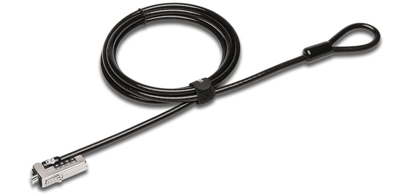 Flaches Kensington NanoSaver-Schloss für Laptops mit zurücksetzbarer NanoSaver-Kombination