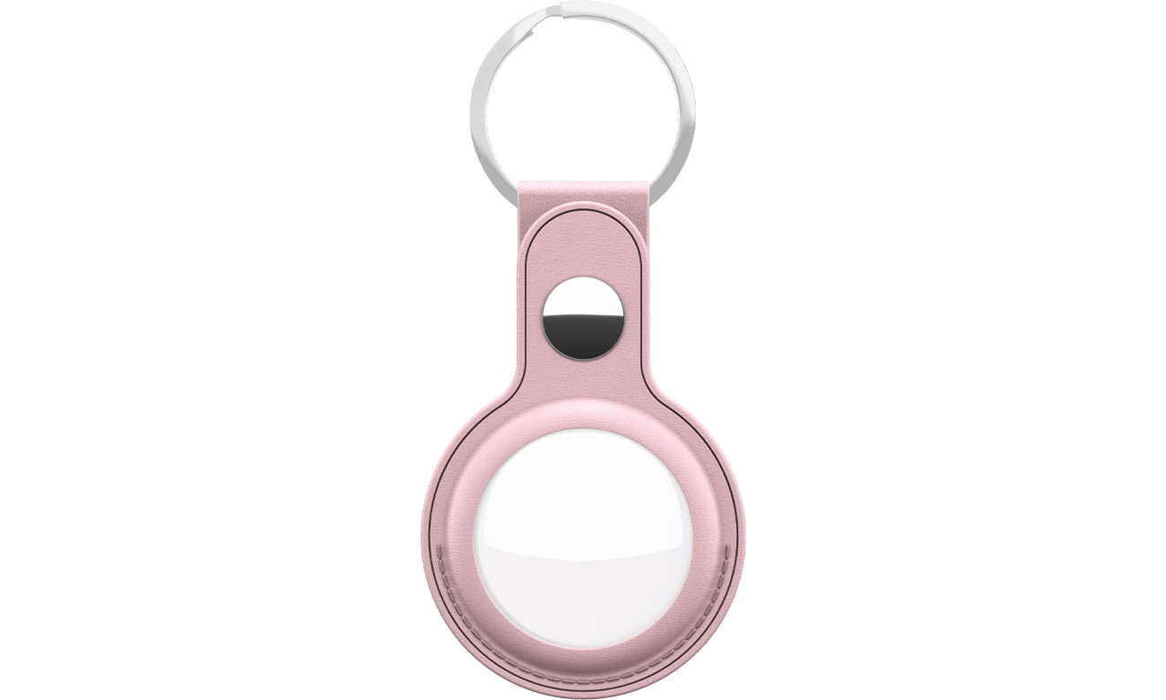 AirTag Keyring Leder-Schutzhülle KeyBudz für AirTag blush pink